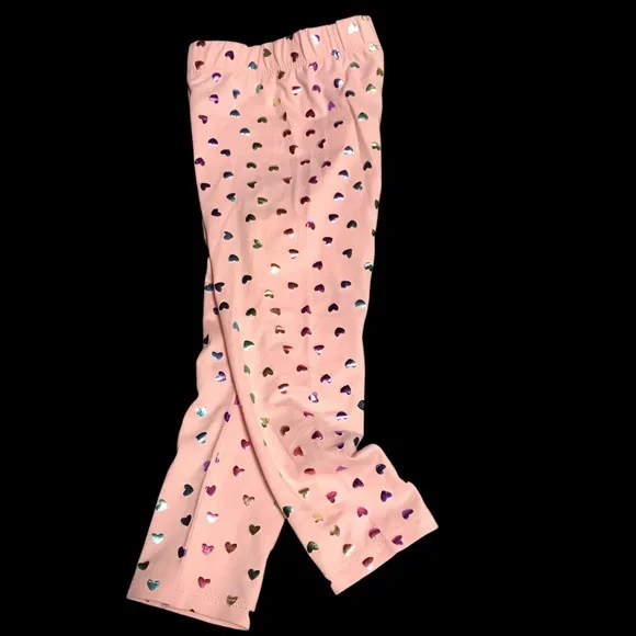 Btween Baby Girls Cute Fleece Love Hoodie Leggings Set size 12 - 24 M Pink/Melon - Picture 2 of 11